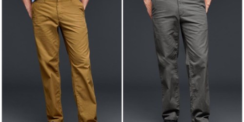 Gap: Men’s Lived-In Relaxed Khaki Pants Just $11.99 (Regularly $59.95)
