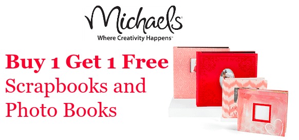 Michaels Buy 1 Get 1 Free Scrapbooks and Photobooks