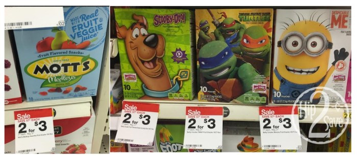 Mott's and Betty Crocker Fruit Snacks at Target