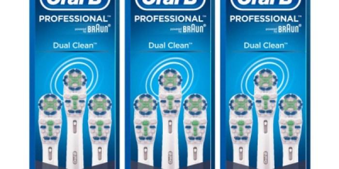 Oral-B by Braun Professional Dual Clean Electric Toothbrush Heads 9ct Only $27.99 Shipped