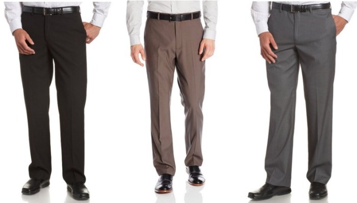 Perry Ellis Men's Portfolio Modern Fit Flat Front Pants