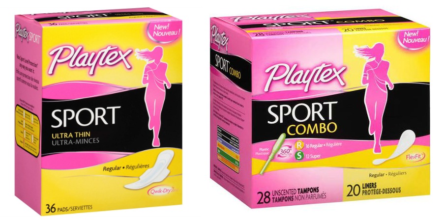 Playtex pads and tampons