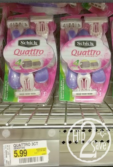 Schick Quattro for Women at Target (Hip2Save)