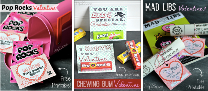 FIVE Classroom Valentine's Day Card Ideas With Free Printables - Hip2Save