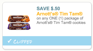 Arnott's Tim Tam Cookies coupon
