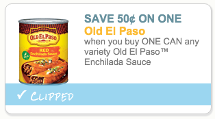 Old El Paso Enchilada Sauce coupon