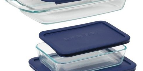 Pyrex Bake N’ Storage Value Pack $11.99 Shipped