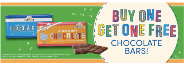Build-A-Bear Workshop: Buy 1 Get 1 Free Chocolate Bars