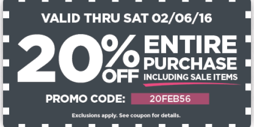 Michaels: 20% Off Entire Purchase Including Sale Items (Two Days Only)