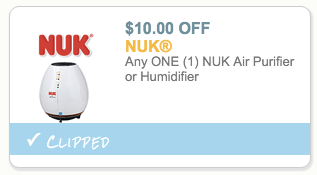 NUK Air Purifier or Humidifier coupon