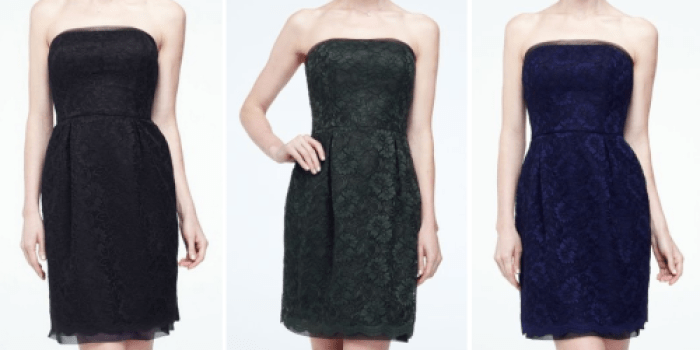 David’s Bridal Strapless Lace Bridesmaid Dress ONLY $9.99 Shipped (Regularly $149)