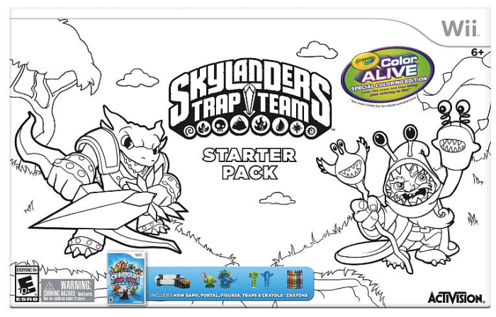 Skylanders Trap Team Starter Pack Color Alive for Nintendo Wii