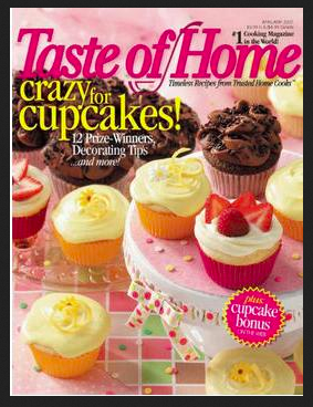 Free one year subscription to Taste of Home Magazine