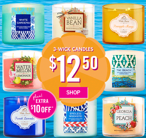Bath &amp; Body Works: 3-Wick Candles
