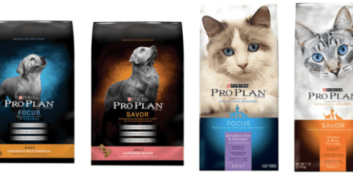 TWO New $9.99/1 Purina ProPlan Coupons = Dog AND Cat Food As Low As $2 Per Bag