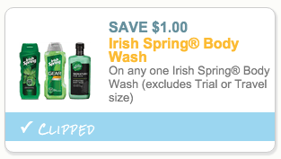 Irish Spring Body wash coupon