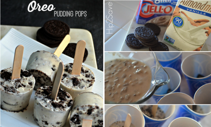 homemade Oreo Cookie Pudding Pops