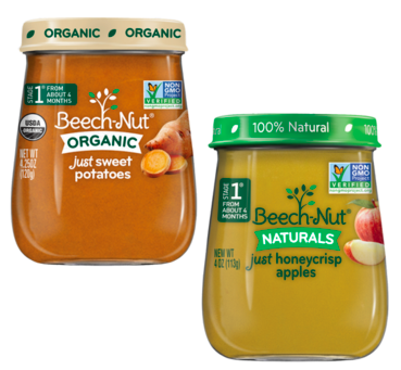 Beech-Nut Naturals or Organics Jars