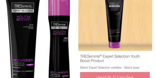 Walmart: Better Than Free TRESemme Youth Boost Products (After Ibotta Cash Back Offer)