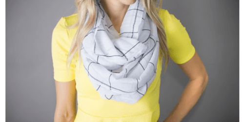 Cents of Style: Window Pane Infinity Scarf + Floral Infinity Scarf Only $11.94 Shipped