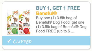 Beneful dog food coupon