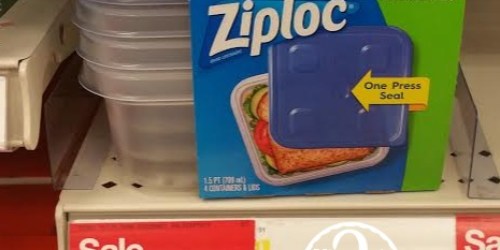 $3 Worth Of Ziploc Coupons = Ziploc Containers 4ct ONLY 79¢ at Target + More