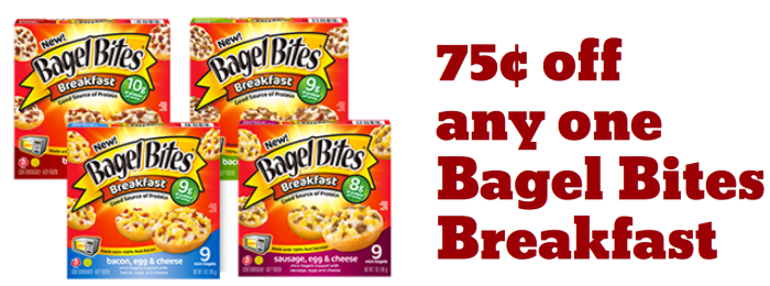 New $0.75/1 Bagel Bites Breakfast Coupon
