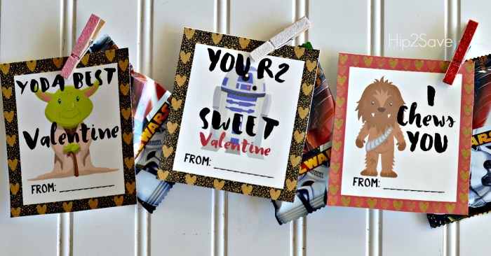 Star Wars Free Printable Valentines for the Classroom Hip2Save.com