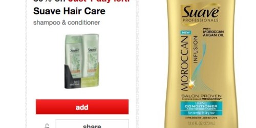 Target Cartwheel: 30% off Suave Hair Care Offer = Suave Professionals Conditioner Only 95¢