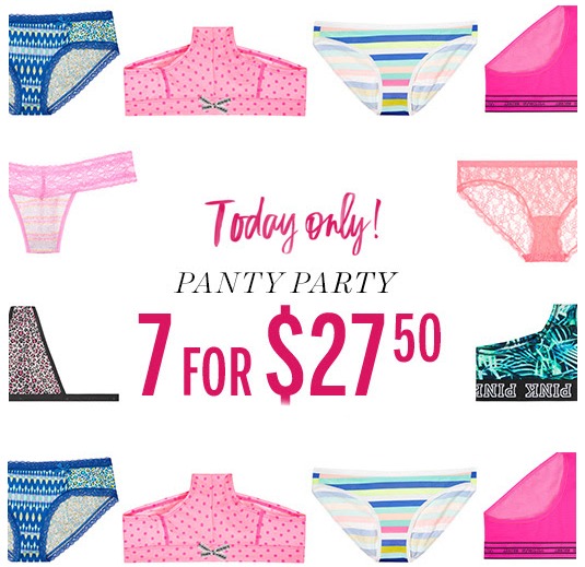 Victoria's Secret Panty Party Sale