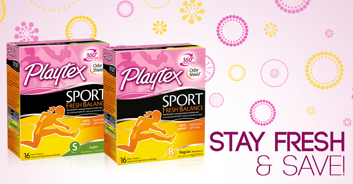 New 2/1 Playtex Sport Pads, Liners or Combo Pack Coupon = Only 1.97