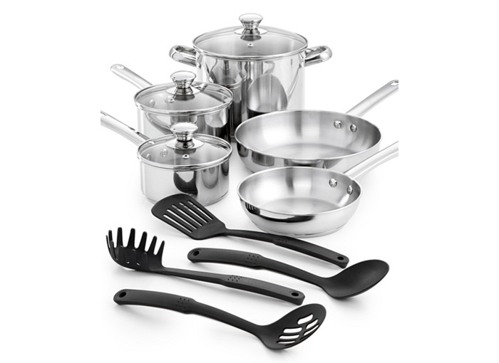 Tools of the Trade Stainless Steel 12-Pc. Cookware Set