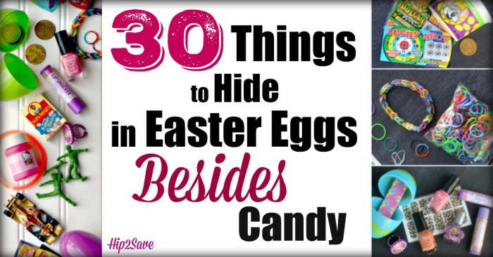 30 Things to Hide in Easter Eggs by Hip2Save