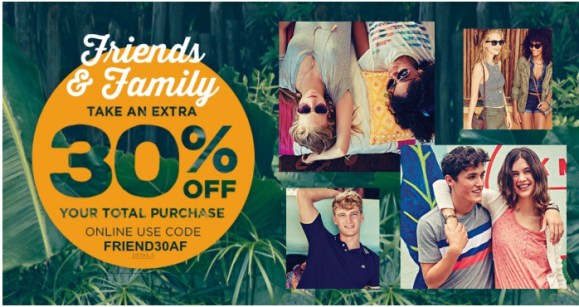 Aeropostale Friends and Family Sale