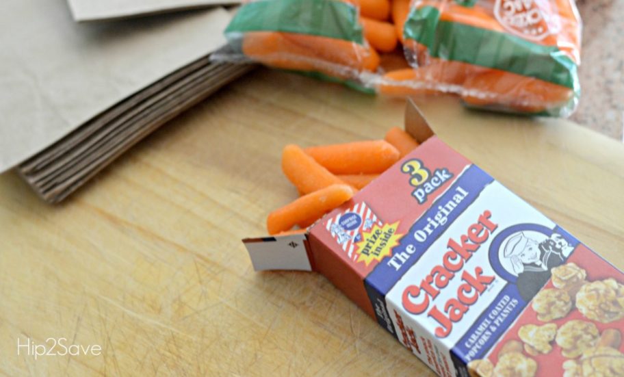 carrots in a cracker jack box 