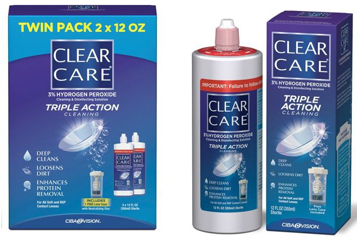 Two New Clear Care Solution Coupons = Clear Care Twin Pack Only $9.99 ...