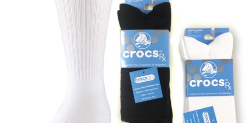 TWO Pairs of Crocs Rx Diabetic Socks Only $4.24 Shipped (Regularly $19.99)