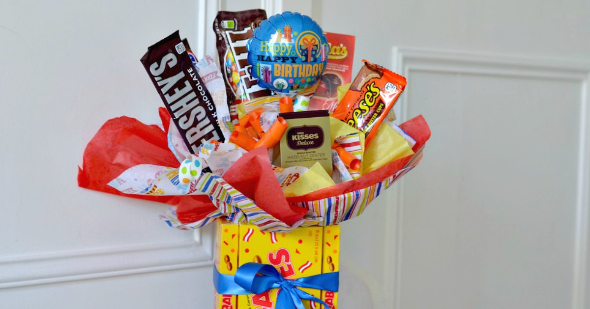 Diy Candy Bouquet Fun Easy Gift Idea Hip2save