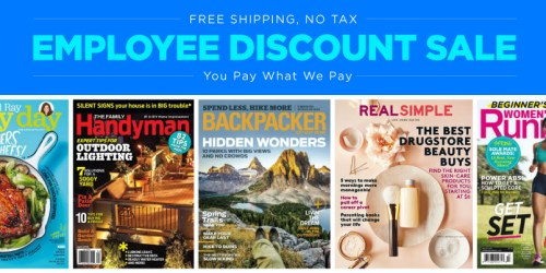Employee Discount Magazine Sale (+ Last Day for $15.95 American Girl Magazine Subscription!)