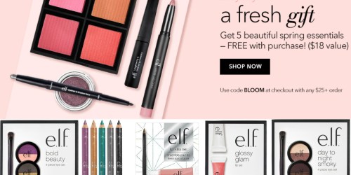 e.l.f.Cosmetics: Free Shipping on ANY Order, Free $18 Gift AND Free People Magazine or $24 Rebate