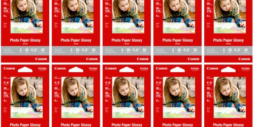 Canon.com: 10 Glossy 4×6 Photo Paper Packs Only $10.98 Shipped (Regularly $99.90)