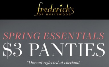 Frederick's Panty Sale