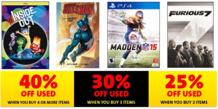 goHastings: 25%-40% Off Used Movies, Video Games, Music and More (Today Only)