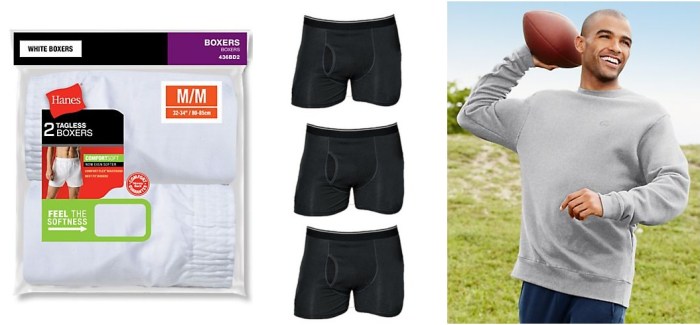 Hanes Boxers, Briefs and Sweatshirt