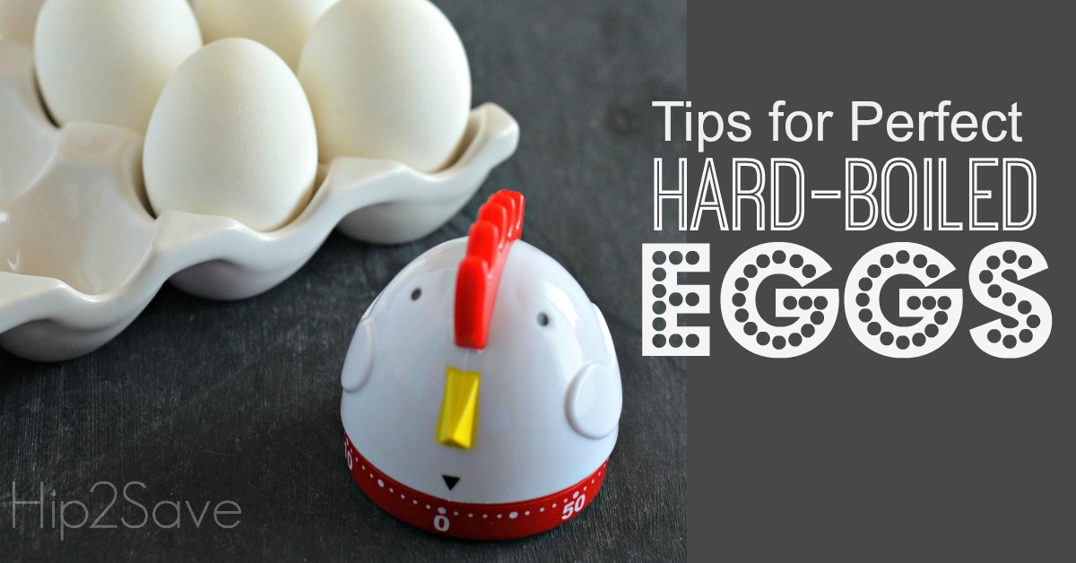 How to Make Perfect Hard-boiled Eggs - chicken timer next to eggs in a carton