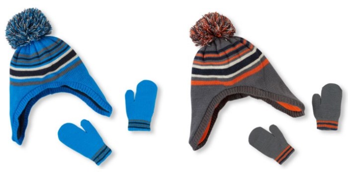 Hat and mitten set