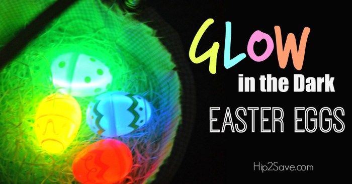 Glow in the Dark Easter Eggs Hip2Save