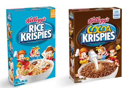 Kellogg's Rice Krispies and Cocoa Krispies