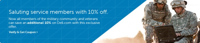 Dell Military Discount offer