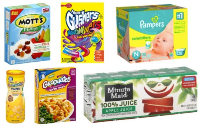 Mott's, Pampers, Gerber and Minute Maid